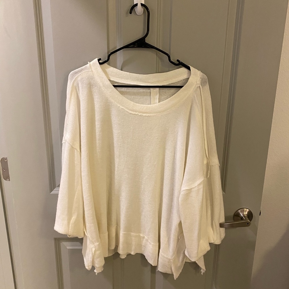 White sweater blouse
